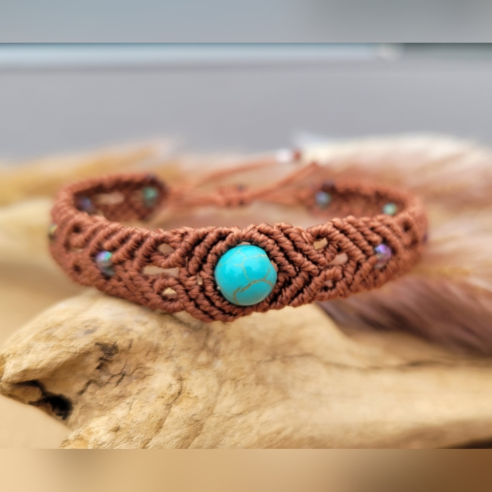 Handmade Bohemian Gypsy Soul  Macrame Bracelet